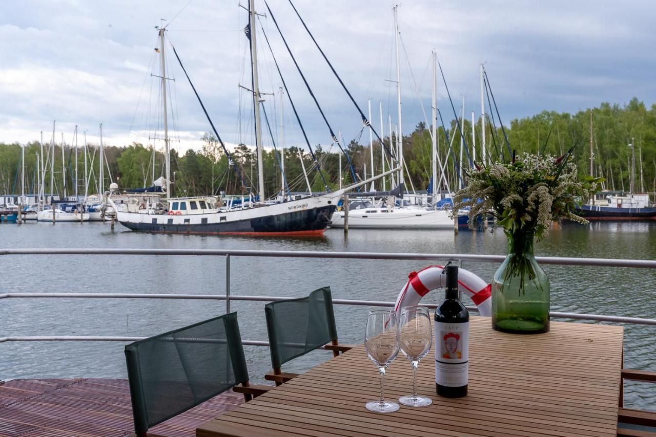 Hausboote Mitten Im Naturschutzgebiet Auf Usedom Villa Peenemunde Exterior foto